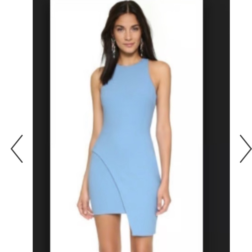 Asymmetrical Light Blue Dress